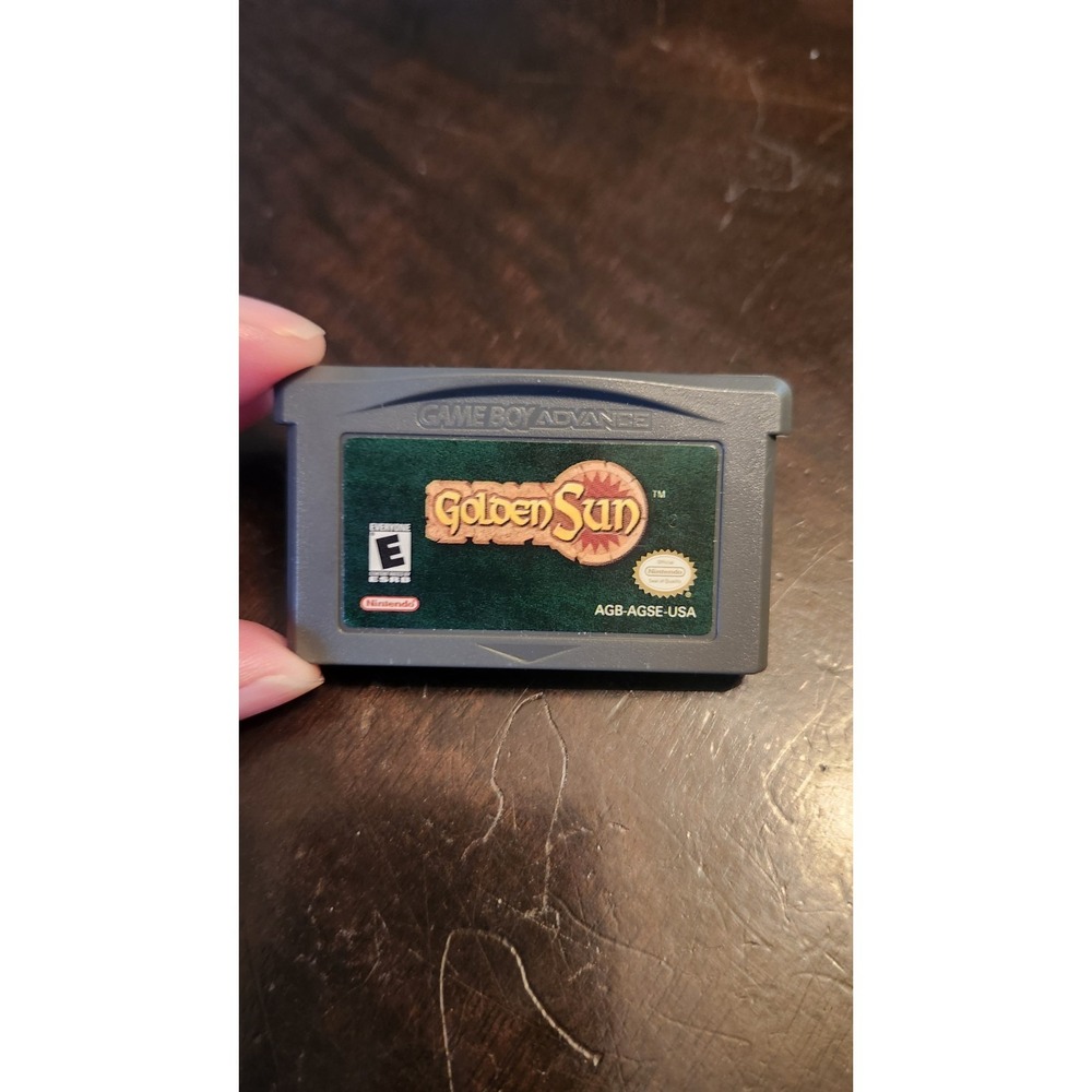 Golden Sun (Nintendo Game Boy Advance, 2002) Authentic Tested GBA Cartridge